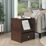 Furniture of America Dine Modern Walnut 18-inch 1-Shelf Side Table by