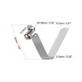 thumbnail image 2 of Unique Bargains 15pcs Single Button Kayak Paddle Snap Spring Clip 42mmx7.66mm V Shaped Hollow Lift Telescopic Locking Pole Clips, 2 of 5