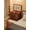 Walnut + MDF+glass+a, variant on (60cm) 3 in 1 Vanity Desk with Plip Top Mirror, Small Make Up Vanity Set with Visible Glass Desktop, Compact Makeup Vanity with 3 Drawers, Dressing Table for Bedroom (Walnut Color)