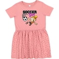 thumbnail image 3 of Inktastic Soccer Girl Girls Toddler Dress, 3 of 5