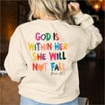 thumbnail image 6 of KimSoong Christian Sweatshirt Women Bible Verse Pullover Christian God Is Within Her Long Sleeve Inspirational Blouse Top, 6 of 9