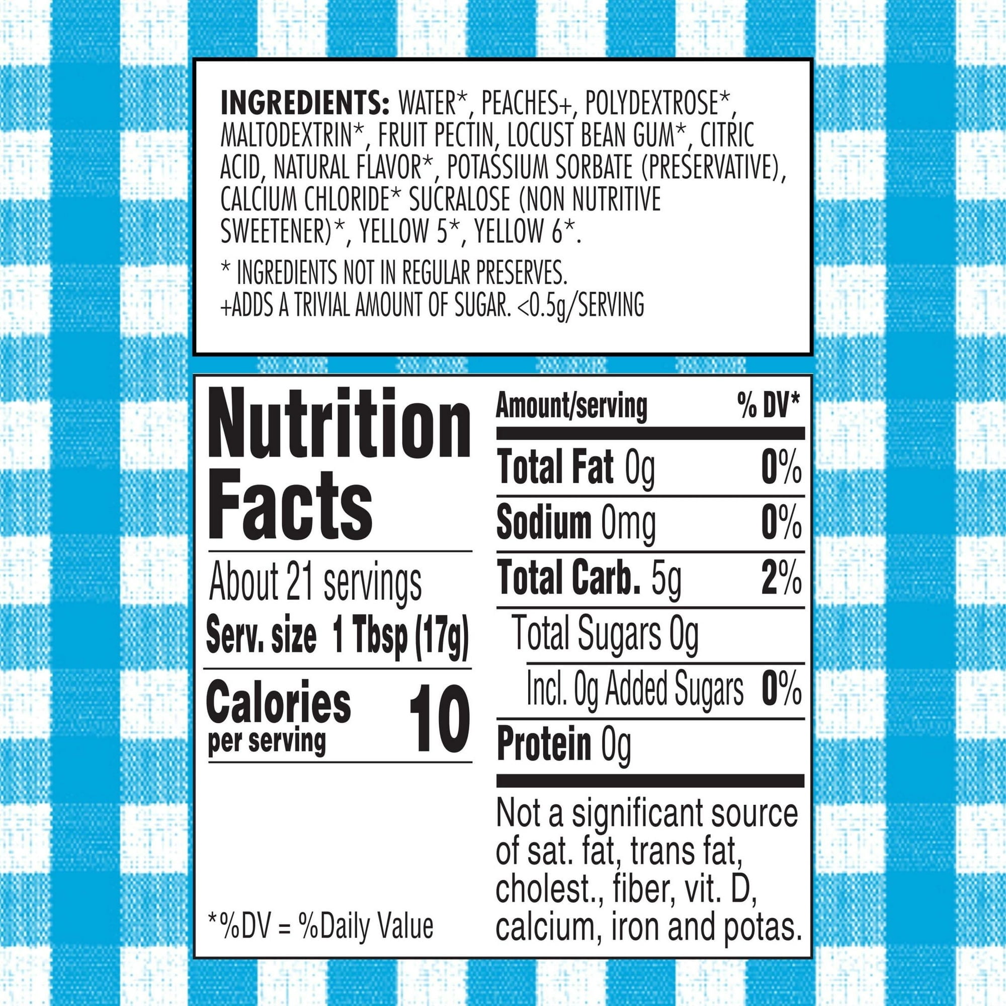 Smucker's Sugar Free Peach Preserves, 12.75 oz