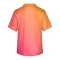 thumbnail image 4 of Domuza Scrubs for Men Top Gradient Tie-Dye Short Sleeve V Neck Carer Uniform Relaxed Fit Comfy Soft Medical Workwear with 3 Pockets Orange 4XL, 4 of 4