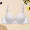thumbnail image 2 of Women's Bra Lace Lightly Padded Demi Full Coverage Plus Size Bras Underwire Support, 2 of 8