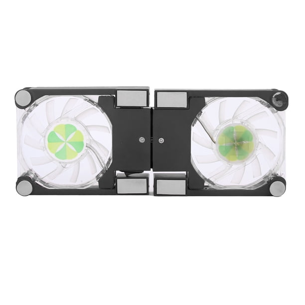 Almohadilla De Enfriamiento Plegable Para Portátil De 7 A 15″ – Con Doble Ventilador De 6 Cm, Alimentación USB, Soporte Compacto Y Portátil Para Evitar Sobrecalentamientos