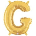 thumbnail image 2 of 14" Foil Gold Letter Balloon - X, 2 of 7
