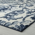 thumbnail image 5 of Transitional 9x12 Area Rug (8'10'' x 12'2'') Floral Navy, Cream Living Room Easy to Clean, 5 of 10
