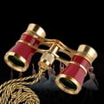 thumbnail image 4 of Graflsoa Jumelles d'Opéra Vintage Rouges 3x25mm avec Chaîne en Métal, Compactes et Durables pour Théâtre, Concerts et Événements, 4 of 7