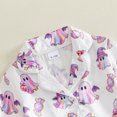 thumbnail image 6 of Cjfdfy Toddler Baby Girls Halloween Fall Clothes Ghost Pumpkin Pajamas Set Printed Fuzzy Trim Long Sleeve Tops And Pants Cute Newborn Baby Girl Halloween Pajamas, 6 of 9