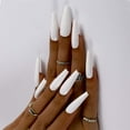 thumbnail image 1 of Prensa extra larga en las uñas Coffin Purple Fake Nails Ballerina Glossy Full Cover Uñas artificiales para mujeres y niñas 24 piezas Adepaton HMHZ199-4, 1 of 6