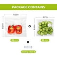 thumbnail image 2 of Reusable Vacuum Sealer Bags for Food with Air Valve, 50 Pack BPA‑Free Saver Dishwasher‑Safe, Freezer,Microwave, Odor-Resistant, Leak‑proof Leftovers, Meal Prep, Sous Vide, BBQ, 2 of 5