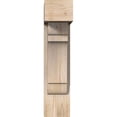 thumbnail image 2 of Ekena Millwork 7 1/2"W x 20"D x 32"H Olympic Block Smooth Bracket w/ Offset Brace, Douglas Fir, 2 of 25