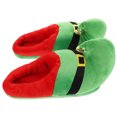 thumbnail image 2 of GOOHOCHY 1 par de pantuflas cálidas de felpa antideslizantes, regalo de Navidad para adultos y niños, color verde, talla 41-47, 2 of 7