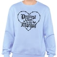 thumbnail image 2 of Prettiest Girl in the Morgue Sweatshirt Unisex Medium Light Blue, 2 of 5