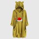 thumbnail image 2 of Top de manga larga con cuello redondo y capucha para mujer con estampado navideño y bolsillo suelto para mujer Pompotops  FGAJ11229, 2 of 6