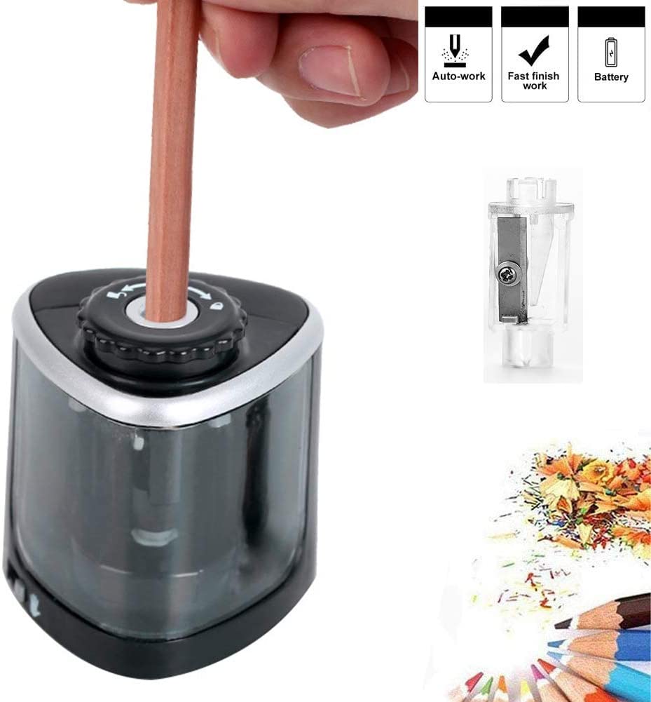 Pencil Sharpener, Student Electric Pencil Sharpener Blade to Fast