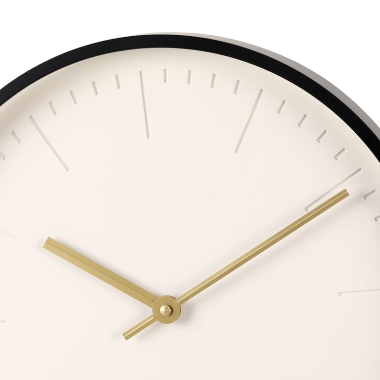 Better Homes & Gardens 20-Inch Modern Wall Clock, Black photo 5