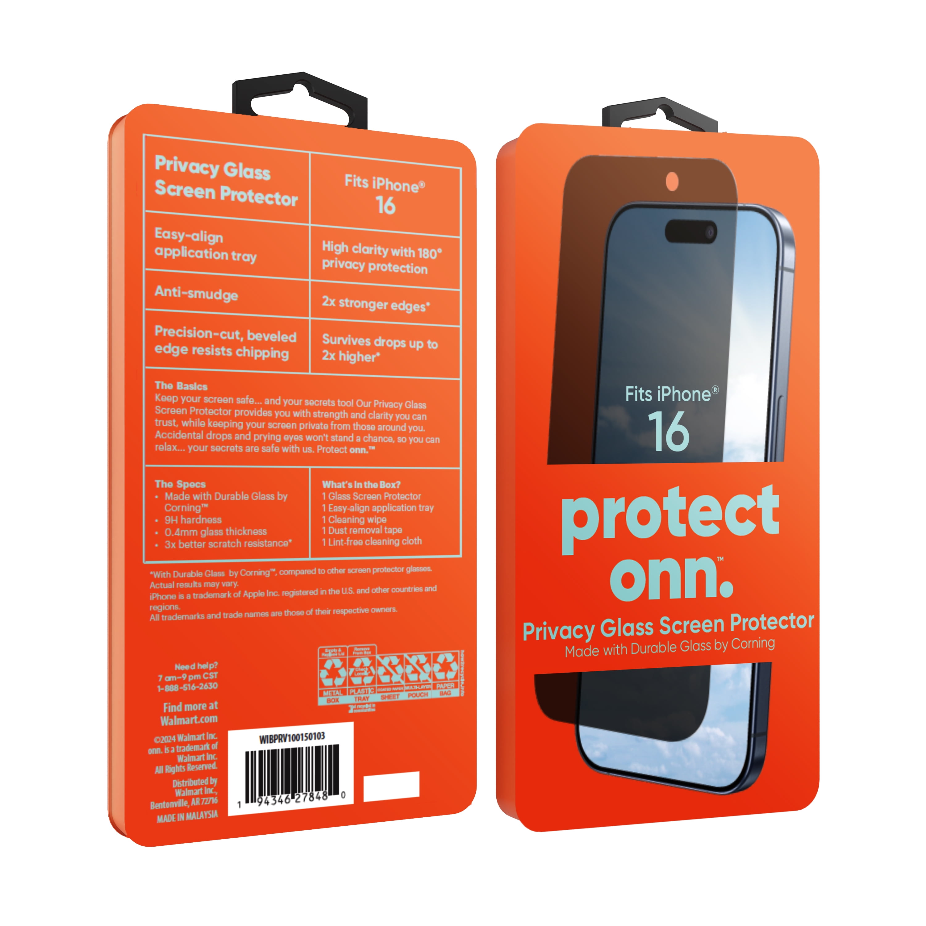 Privacy Screen Mobile Protector Types 16 Pro Walmart Cell Phone