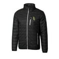 thumbnail image 2 of Men's Cutter & Buck Black Green Bay Packers Throwback Logo Rainier PrimaLoft Eco Insulated Full-Zip Puffer Jacket, 2 of 3