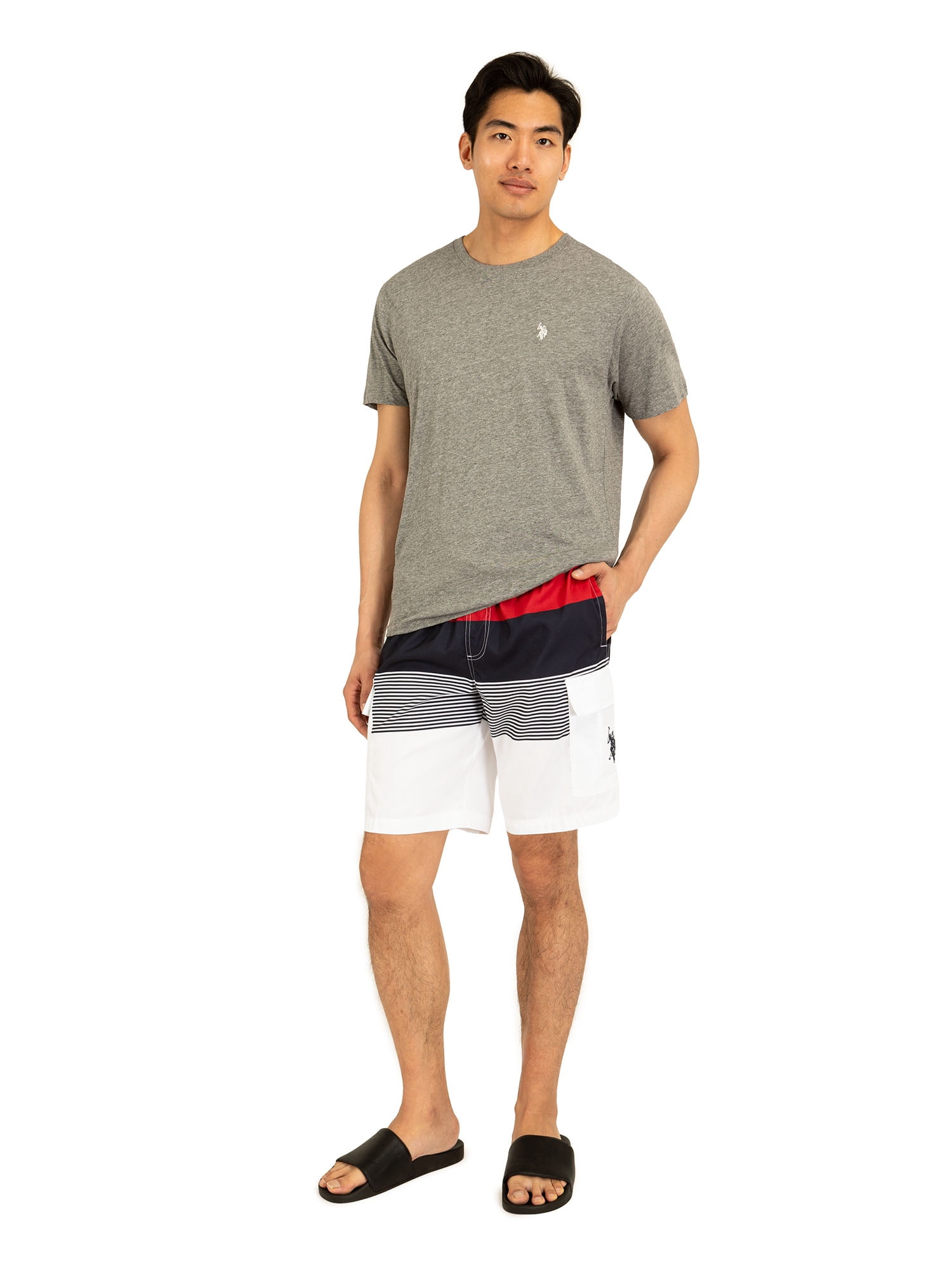 U.S. Polo Assn. Men's & Big Men's Cargo Swim Shorts, Sizes S-3XL