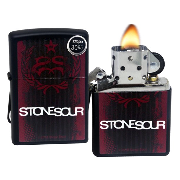 Zippo 29731 Stone Sour Rock Music Band Logo Black Matte Finish