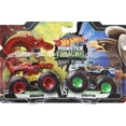 thumbnail image 7 of Hot Wheels Monster Trucks Roarin’ Rumble 2-Packs Of 1:64 Scale Toy Trucks, 7 of 7