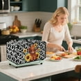thumbnail image 4 of Renewold Toaster Oven Cover Stain-Resistant Air Fryer Smart Oven Protector with Storage Pockets Easy Clean Kitchen Appliance Accessories, 18.5 x 14.5 x 9 Inches, Cute Highland Cattle Cow Print, 4 of 7