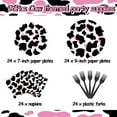 thumbnail image 2 of CUITING Cow Print Disposable Birthday Party Supplies  Pink  Serve 24 (96 Pieces), 2 of 7