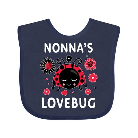

Inktastic Valentine s Day Nonna s Lovebug Gift Baby Boy or Baby Girl Bib