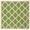 thumbnail image 3 of Safavieh Courtyard Amber Geometric Indoor/Outdoor Area Rug, Green/Beige, 5'3" x 5'3" Square, 3 of 11