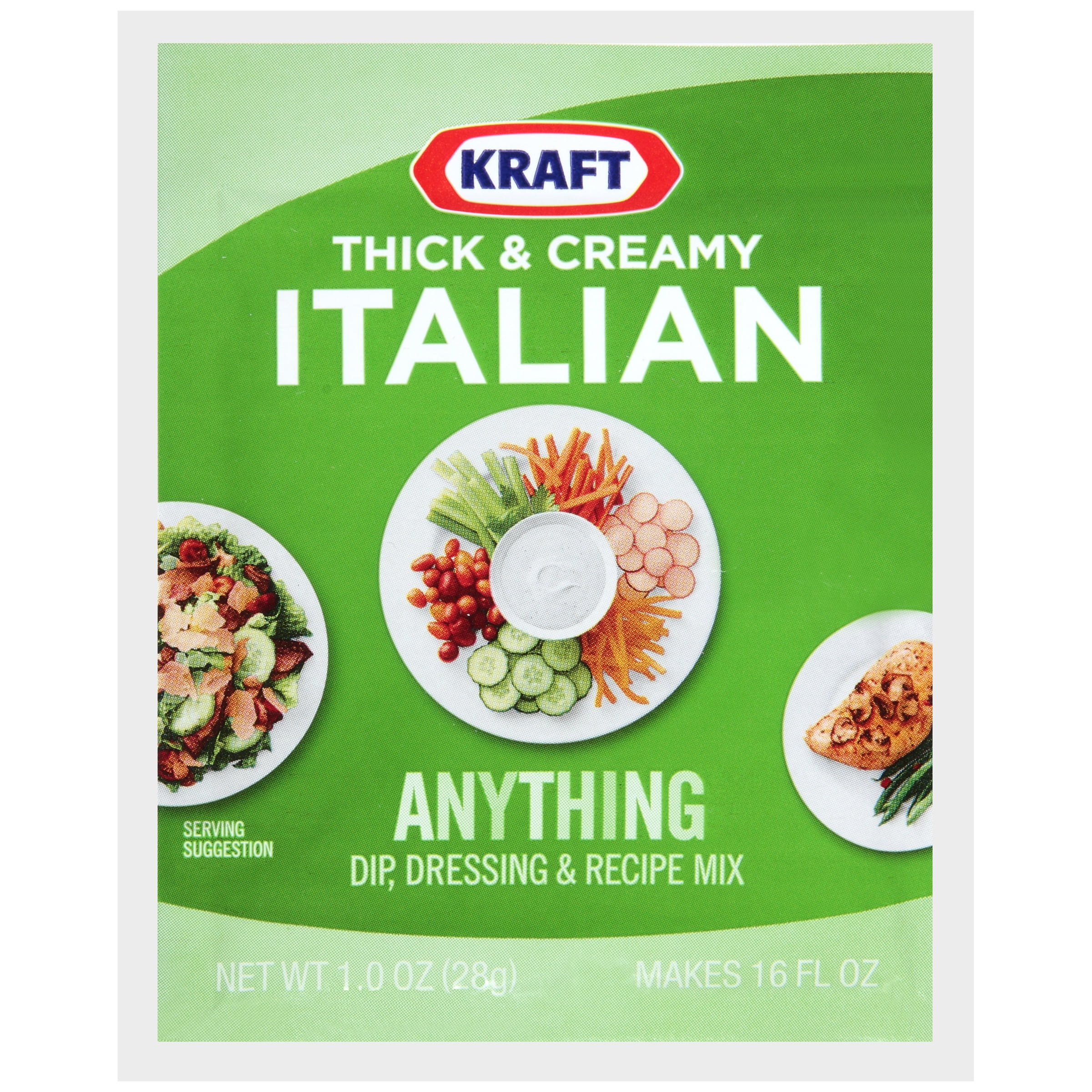 Kraft Thick and Creamy Italian Dressing and Recipe Mix, 1 oz Packet