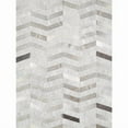 thumbnail image 4 of Pasargad Home Galaxy 5' x 8' Hand-Loomed Cowhide Silver Rug - All Ages, Indoors, 4 of 4
