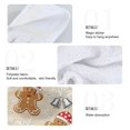 thumbnail image 4 of Haosy 2 Pack Kitchen Wash Cloths with Hanging Loops Absorbent Absorbent Quick Drying Hand Towels, Gingerbread Man Snowflake Bell, 4 of 7