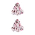 thumbnail image 2 of Wweixi Scarves Stylish And Convenient Addition To Outfit Fashionable And Stylish white pink 2Set, 2 of 6