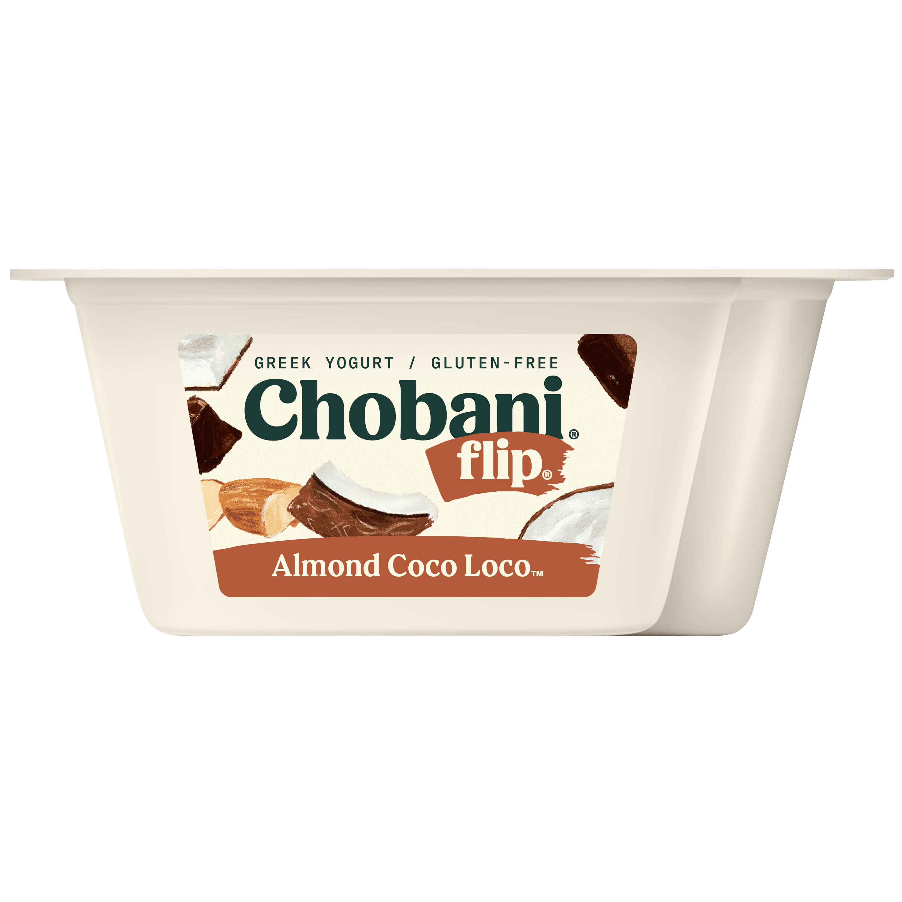 Chobani Flip Low-Fat Greek Yogurt Almond Coco Loco 4.5 oz Cup