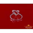 thumbnail image 4 of King Of Bling's 0.11ct Real Diamond Womens Heart Shape 925 Sterling Silver White Ring Size 7, 4 of 12