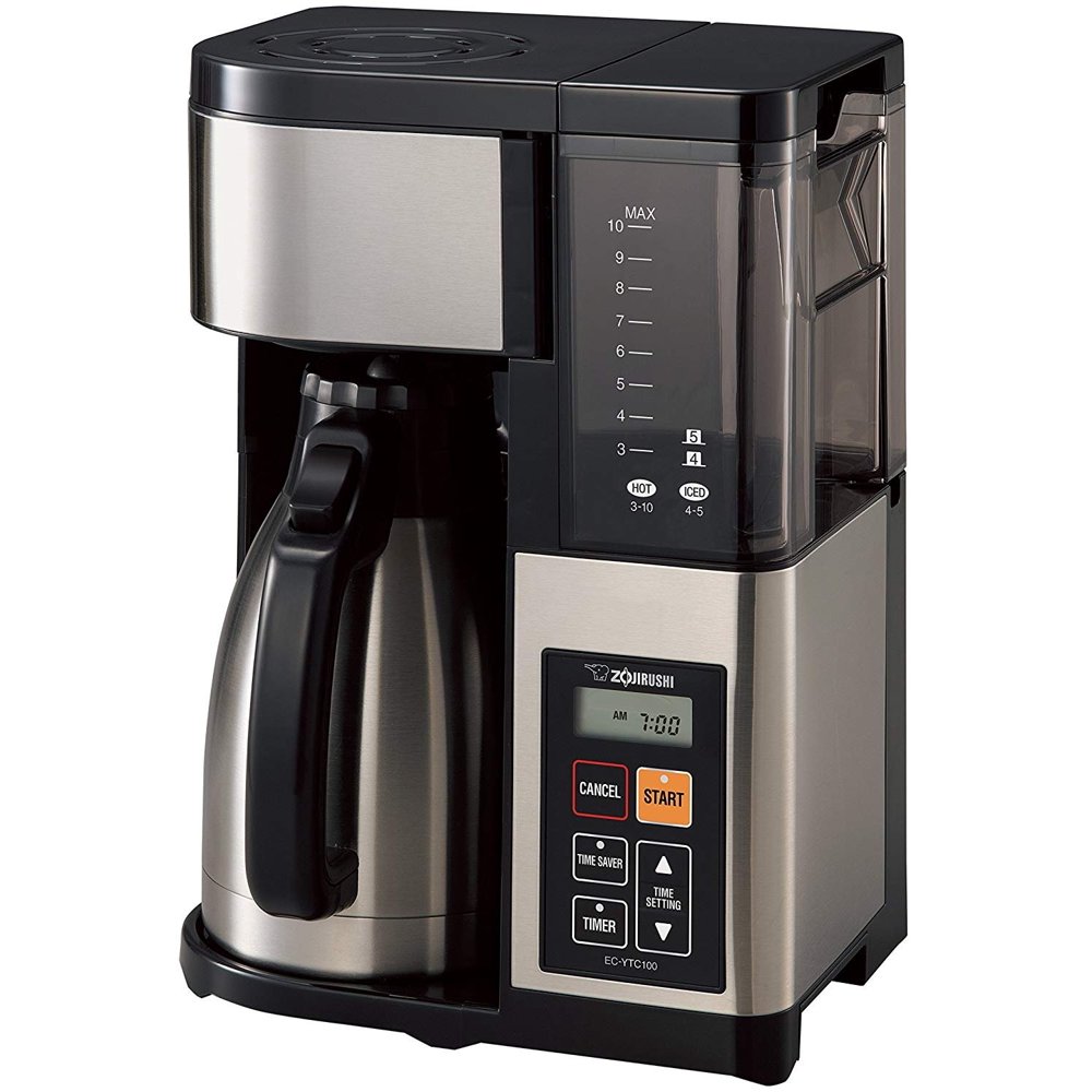 Zojirushi ECYTC100XB Fresh Brew Plus 10Cup Thermal Carafe Coffee