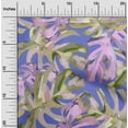 thumbnail image 2 of oneOone Cotton Poplin Purple Fabric Tropical Palm Leaf Sewing Craft Projects Fabric Prints By Yard 42 Inch Wide, 2 of 4