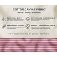 thumbnail image 5 of Printed Cotton Canvas Fabric by Soimoi | Stripe Design - Purple | 56 Inch Wide | Sold by 5 Yard | Heavy Duty Craft & Upholstery Fabric, 5 of 7