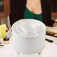 thumbnail image 6 of Makeup Brush Holder, Storage Box ,Pen Holder Makeup Brush Storage Bucket ,360 degree Rotating for Brush Vanity Bathroom Office ,Dresser White, 6 of 9