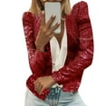 thumbnail image 4 of Cardigan for Women Winter Fall Casual Fashion Urban Sequin Sequins Sparkling Cardigan Jacket Sweaters Tops, 4 of 4
