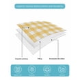 thumbnail image 5 of Plaid Yellle, Full Size Down Alternative Comforter, Lightweight Comforter Quilt Bedding Set with Pillow Shams Rural Abstract Geometric Lattice All Seasons Bed Comforter Duvet Insert 78"x90", 5 of 7