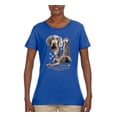 thumbnail image 2 of If It's Not a Weimaraner It's Just a Dog Gift | Womens Dog Lover Graphic T-Shirt, Royal, Small, 2 of 3
