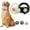 White + Black B does not include tennis balls, variant on The Mellow Dog Calming Ball, Rubber with Handle Dog Toy, Interactive Ball for Dogs Playing with Handle, Toss and Fetch Play Interactive for Medium Large Breeds