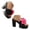 Red, variant on Women's Chunky Heel Sandals Platform Slip on Flower Slides High Block Heeled Leather Footbed Dress Shoes for Vacation Blue Size 8