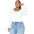 thumbnail image 5 of Celebrity Pink Women’s Cropped Cardigan with Long Sleeves, Sizes XS-4XL, 5 of 5