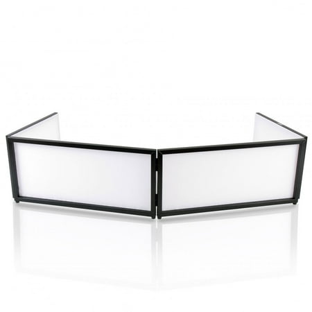 Pyle PDJFAC02 20x68x16 Inch Tabletop DJ Booth Cover Screen Scrim Panel Facade