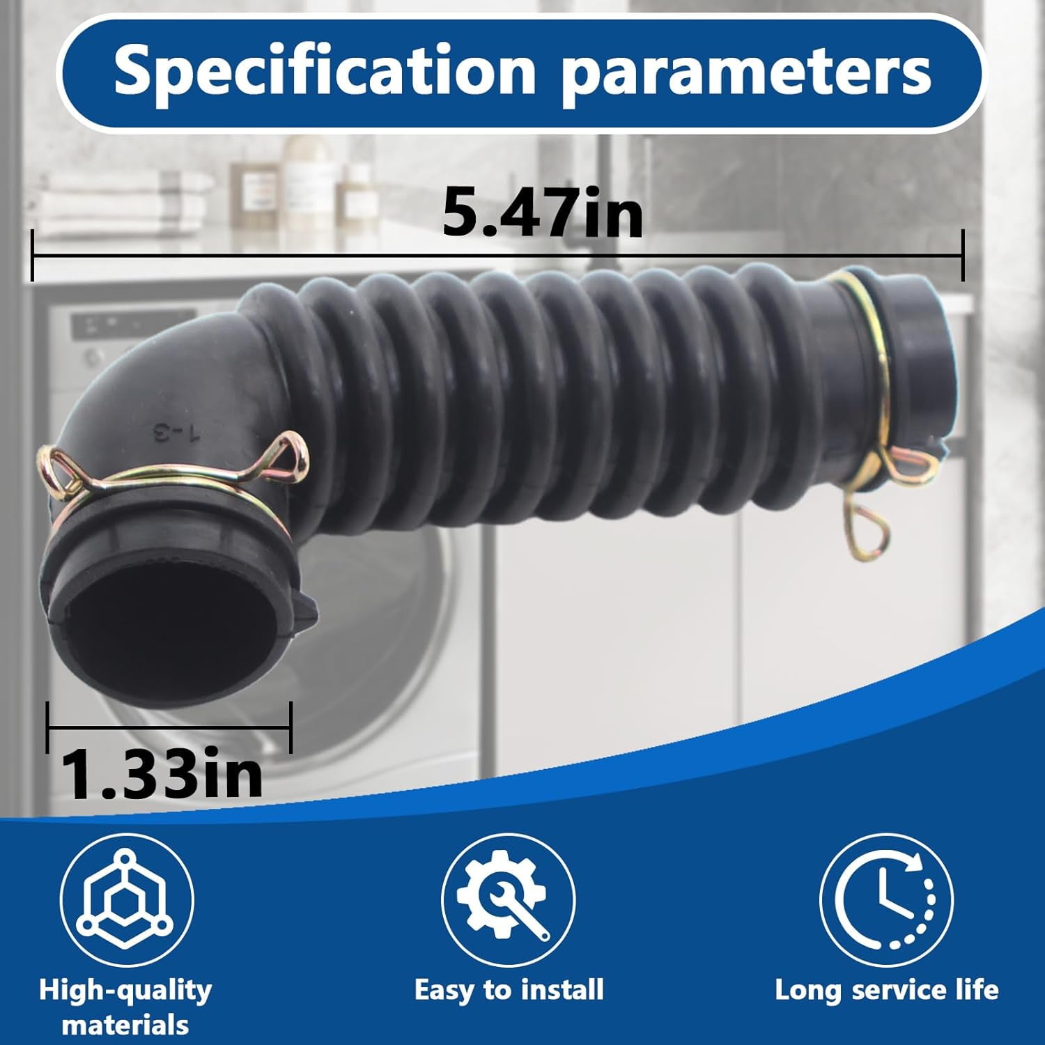 Aniceparthy Washing Machine Drain Hose Assembly for LG Kenmore WT7800CV WT7800CW WT7880HWA