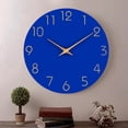 thumbnail image 6 of Wall Clock Round Silent Clocks Wall Mounted Wooden Carfts Living Room Decoration, 6 of 8