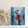 thumbnail image 2 of Romantic Couple Under Umbrella Canvas Print, Wall Art for Living Room Bedroom Dining Room Office Cafe Hotel, 2 of 8